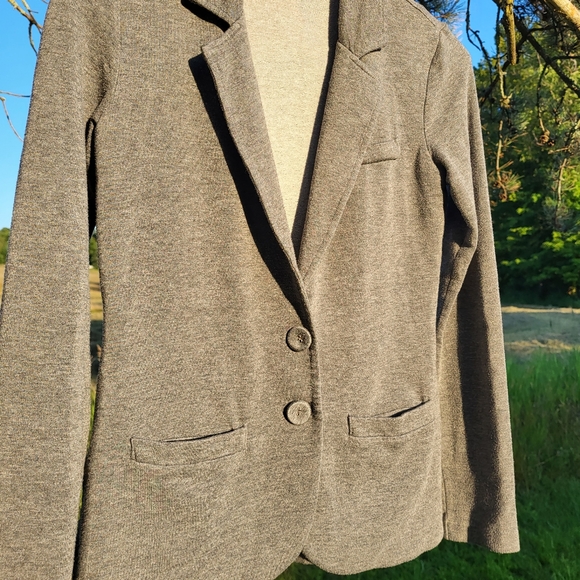 Tart grey buttoned jersey blazer - Picture 6 of 8